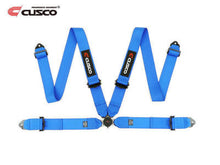 Load image into Gallery viewer, Cusco Universal 4 Point 3in Width Racing Harnesses - Blue