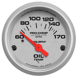 Autometer Ultra-Lite 52mm 60-170 Deg C Electronic Oil Temperature Gauge