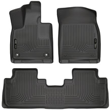 Load image into Gallery viewer, Husky Liners Weatherbeater 16-17 Lexus RX350 / 16-17 RX450H Front &amp; 2nd Seat Floor Liners - Black