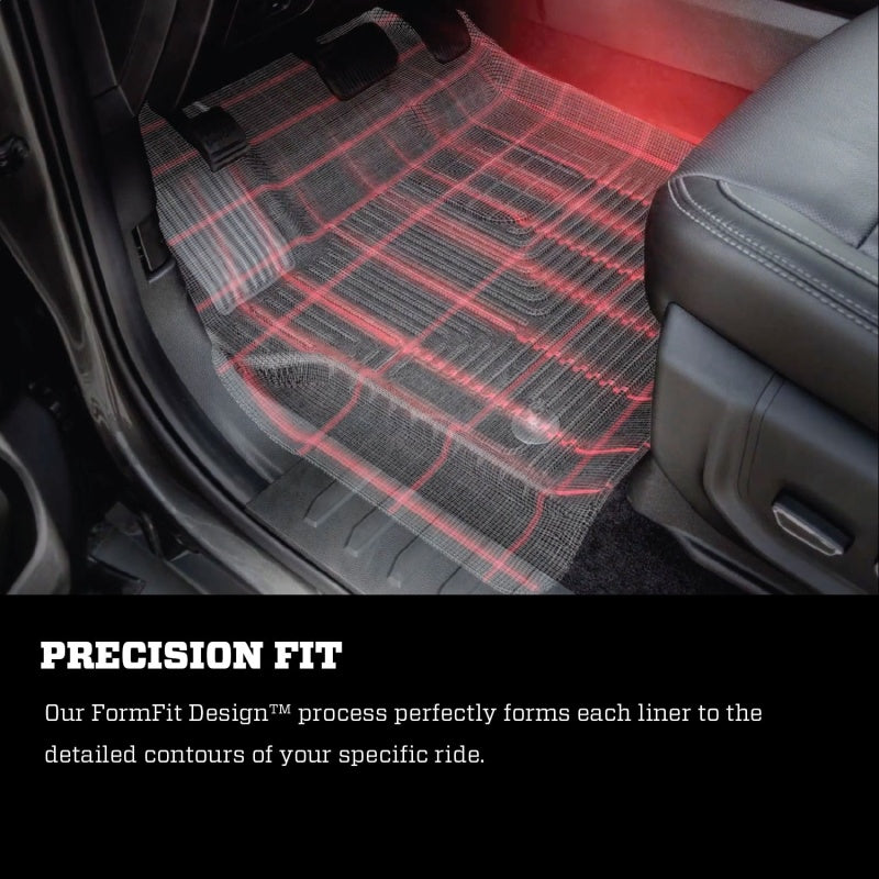 Husky Liners 19-23 Jeep Wrangler JLU WeatherBeater Second Row Black Floor Liners