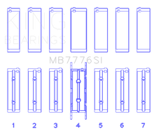 Load image into Gallery viewer, King BMW N55B30A/N53B30A/N52B30A Main Bearing Set - Size STD