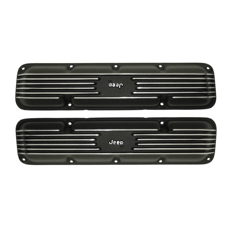 Omix Valve Cover Pair W/ Script