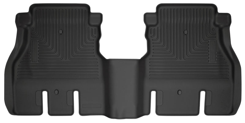 Husky Liners 19-23 Jeep Wrangler JLU WeatherBeater Second Row Black Floor Liners