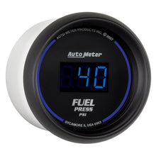 Load image into Gallery viewer, Autometer 52.4mm 1-100 PSI Black Digital Fuel Pressure Gauge