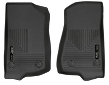 Load image into Gallery viewer, Husky Liners 19-23 Jeep Wrangler JL/JLU WeatherBeater Front Row Black Floor Liners